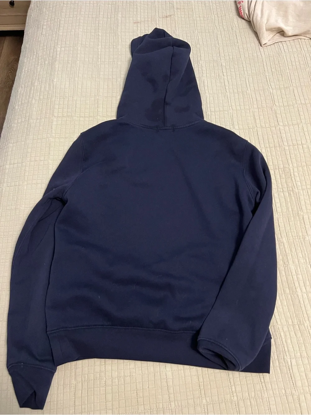 Ralph Lauren Navy Blue Polo Bear Hoodie with Graphic